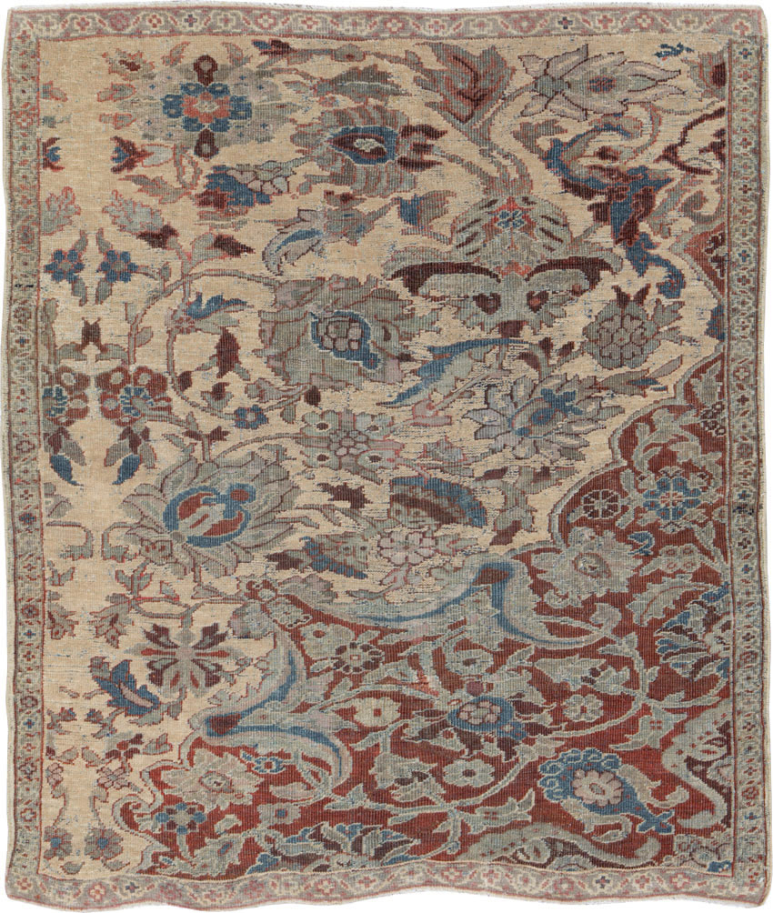 Antique Persian Mahal Sampler Rug, No.16304 - Gss