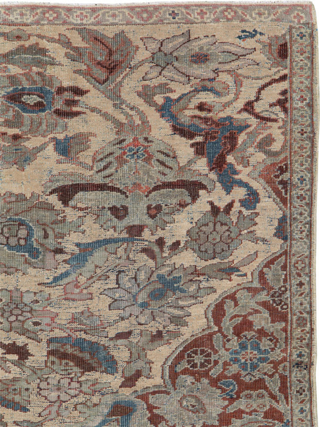 Antique Persian Mahal Sampler Rug, No.16304 - Gss