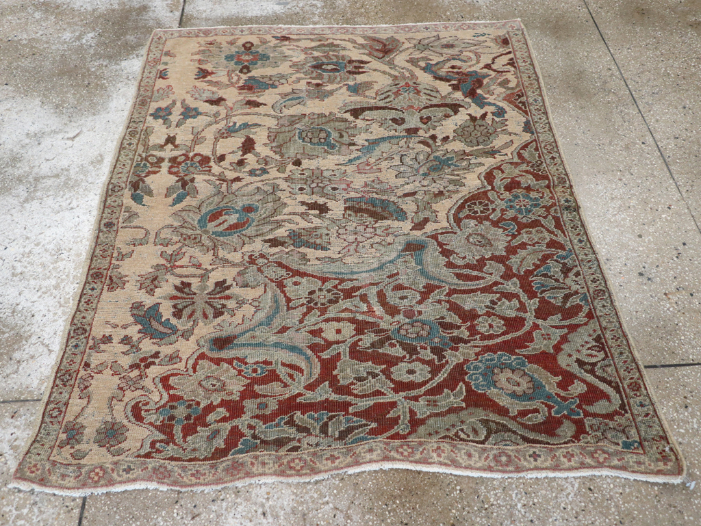 Antique Persian Mahal Sampler Rug, No.16304 - Gss