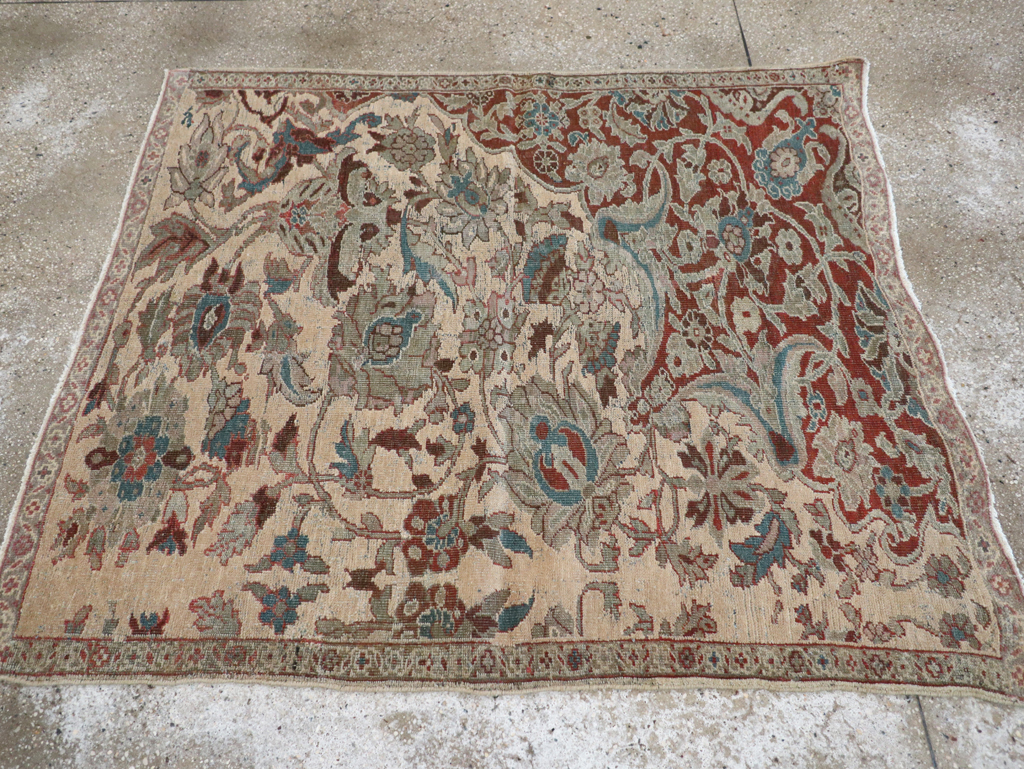 Antique Persian Mahal Sampler Rug, No.16304 - Gss