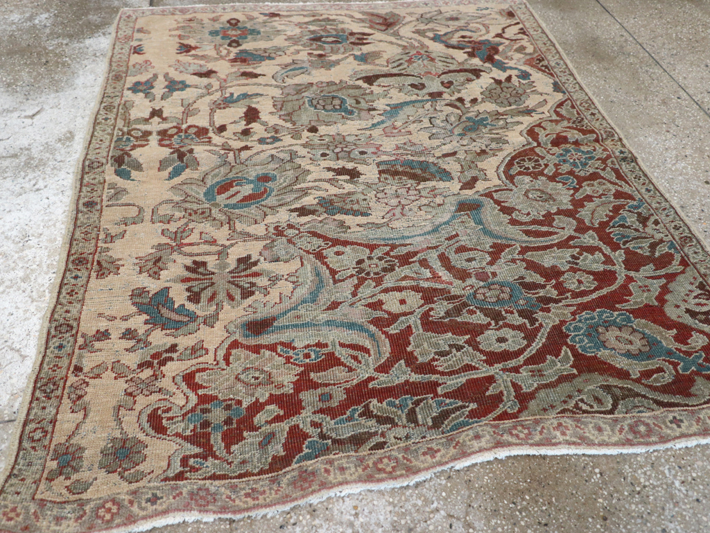 Antique Persian Mahal Sampler Rug, No.16304 - Gss