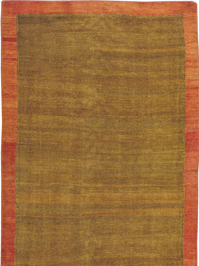 Vintage Persian Mahal Wide Gallery Runner, No.16316 - Gss