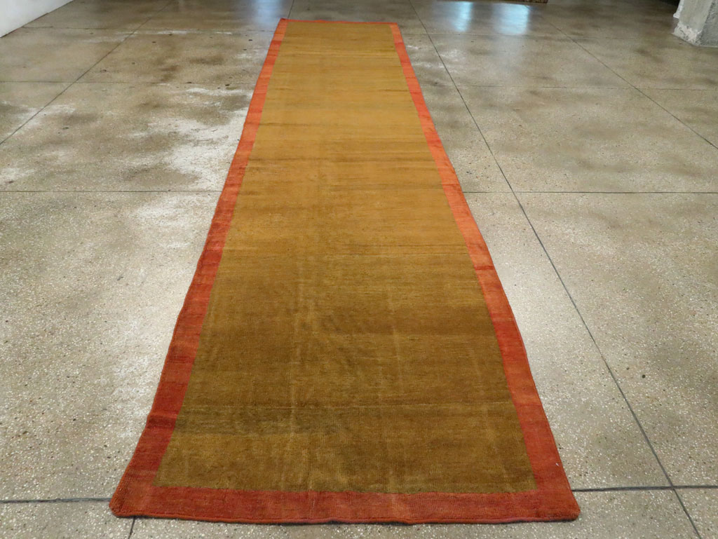 Vintage Persian Mahal Wide Gallery Runner, No.16316 - Gss