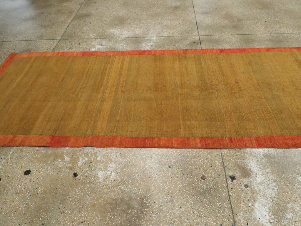 Vintage Persian Mahal Wide Gallery Runner, No.16316 - Gss