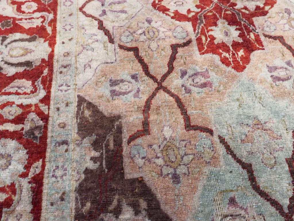 Vintage Persian Tabriz Rug, No.16327 - Gss