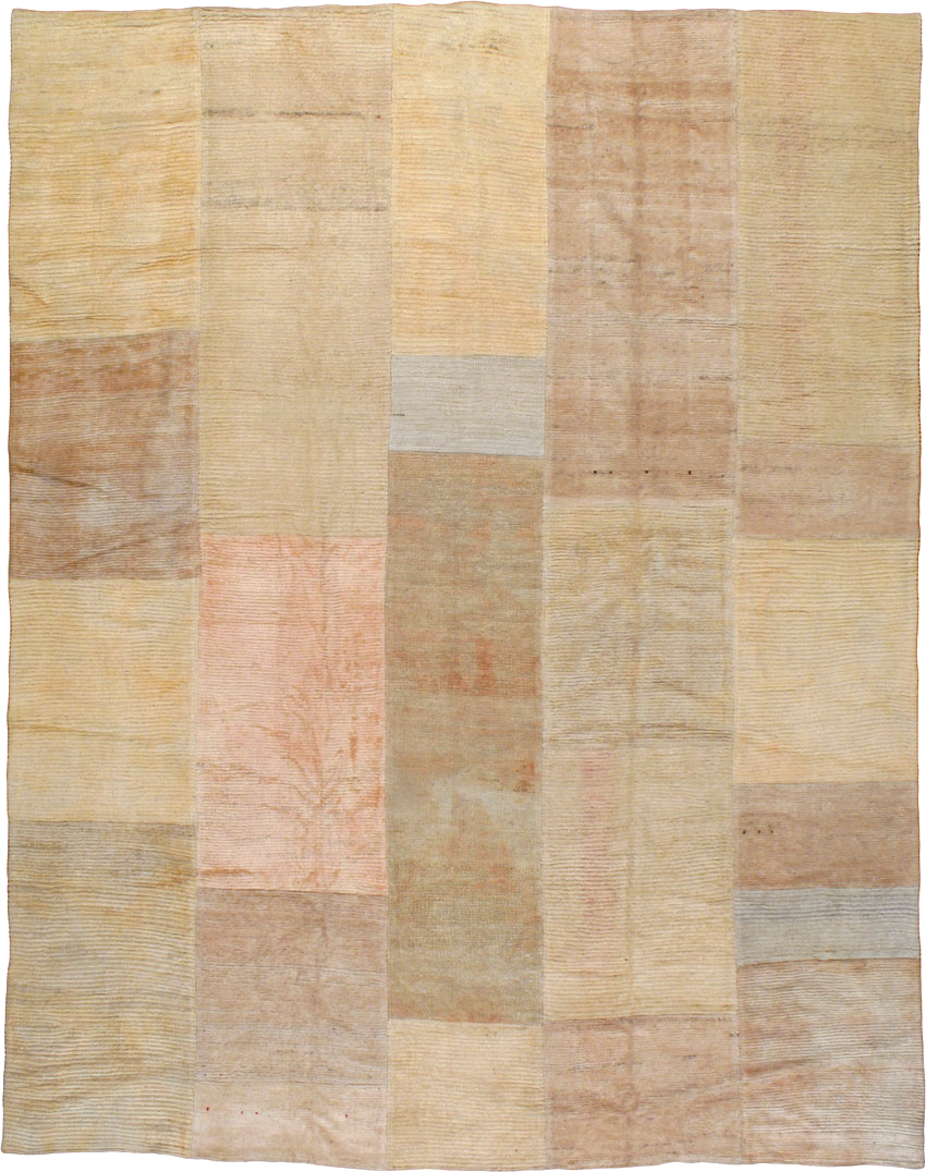 Vintage Turkish Tulu Compartment Carpet, No.16331 - Gss