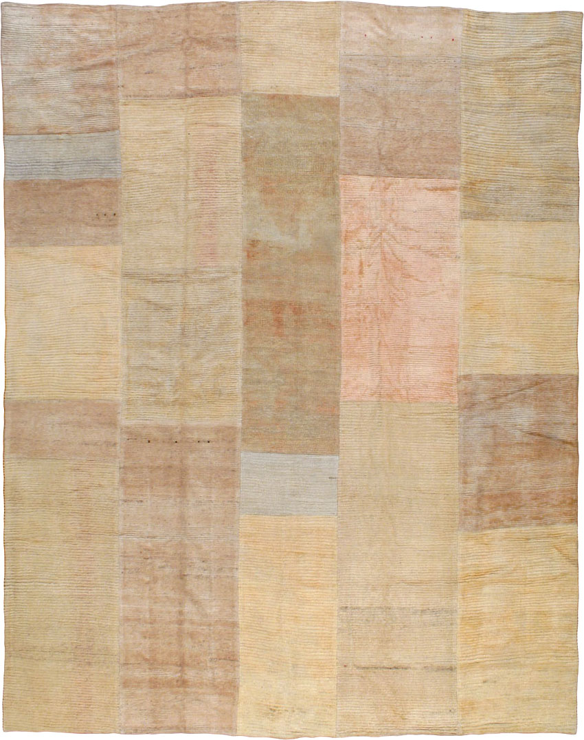 Vintage Turkish Tulu Compartment Carpet, No.16331 - Gss