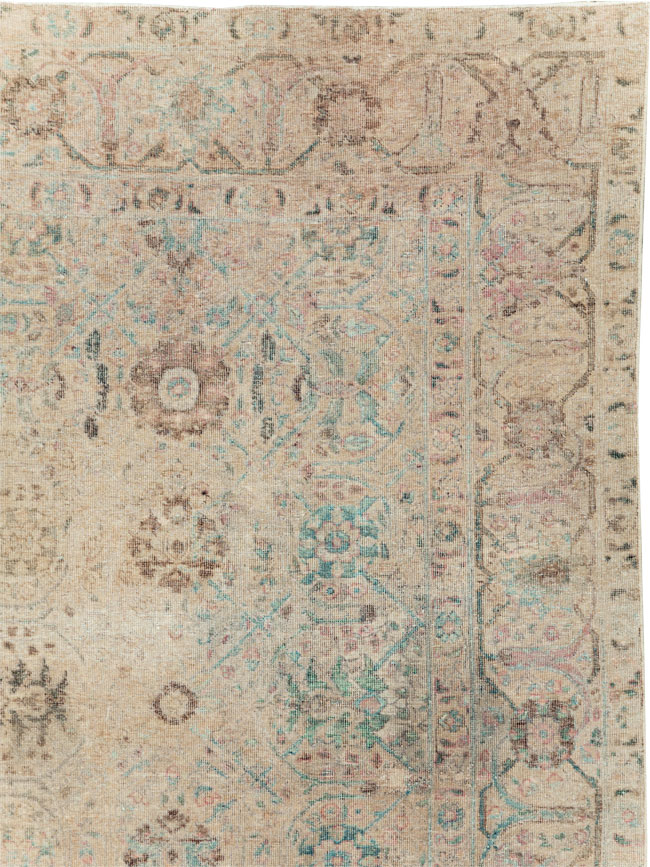 Antique Persian Tabriz Small Room Size Carpet, No.16350 - Gss