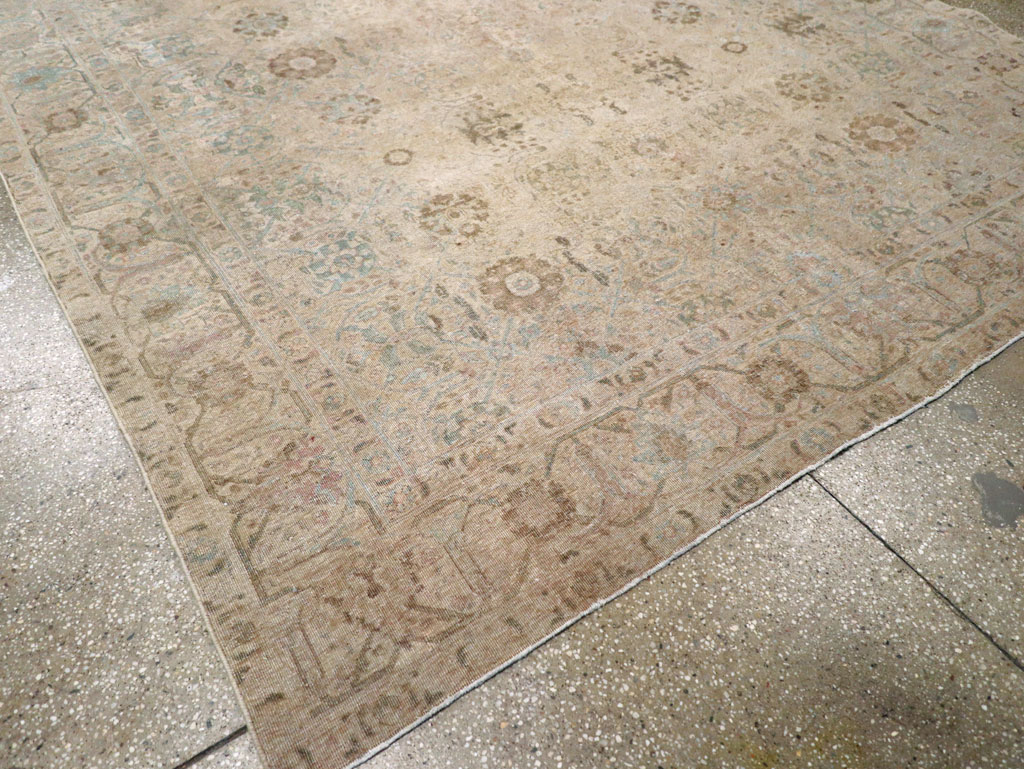 Antique Persian Tabriz Small Room Size Carpet, No.16350 - Gss