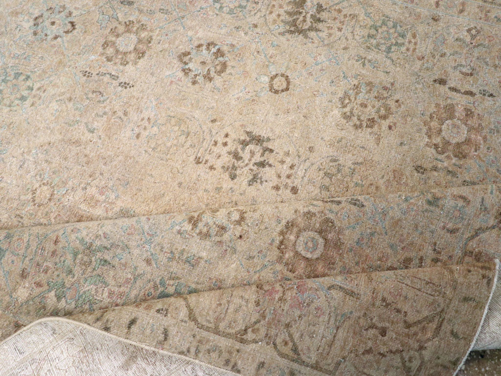 Antique Persian Tabriz Small Room Size Carpet, No.16350 - Gss