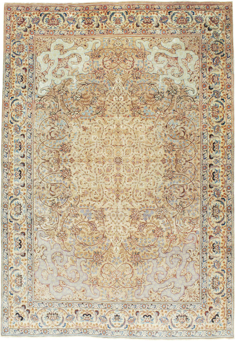 Vintage Persian Tabriz Rug, No.16353 - Gss