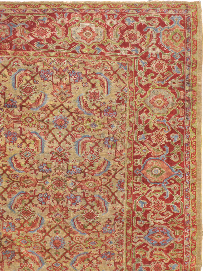 Antique Persian Mahal Carpet, No.16379 - Gss
