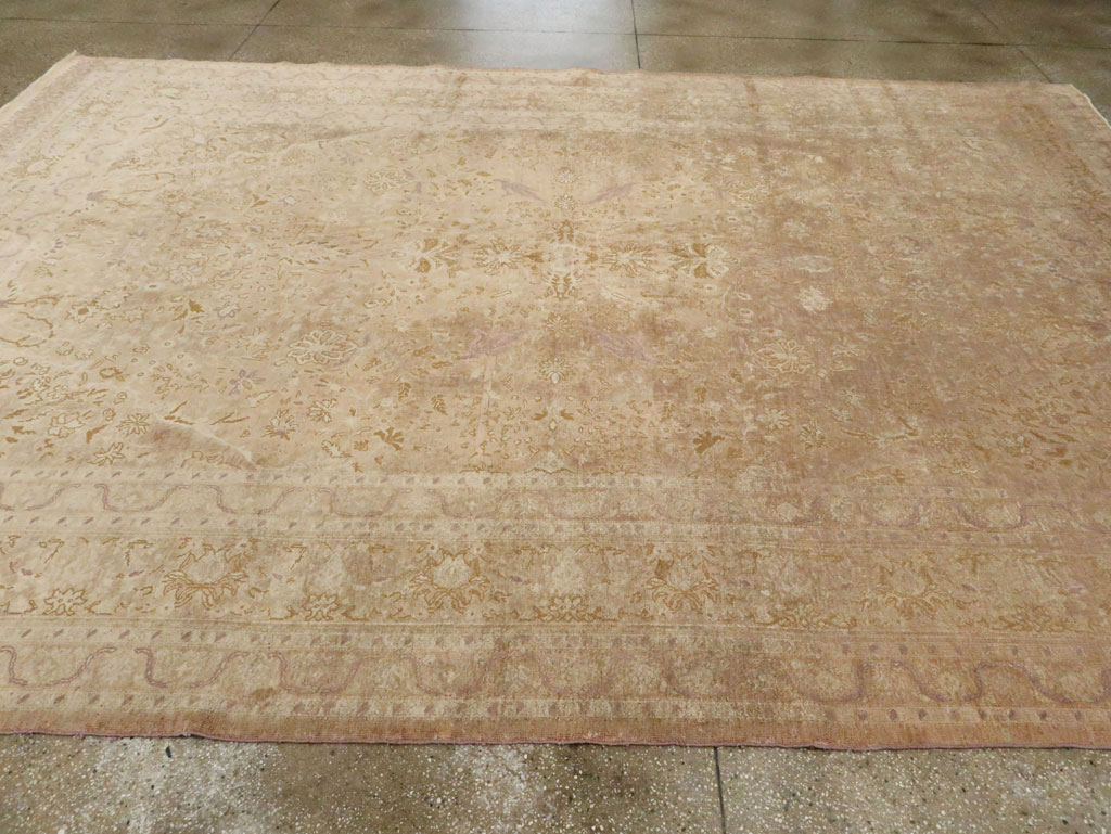 Vintage Turkish Kayseri Room Size Carpet, No.16401 - Gss