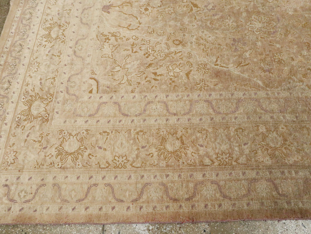 Vintage Turkish Kayseri Room Size Carpet, No.16401 - Gss