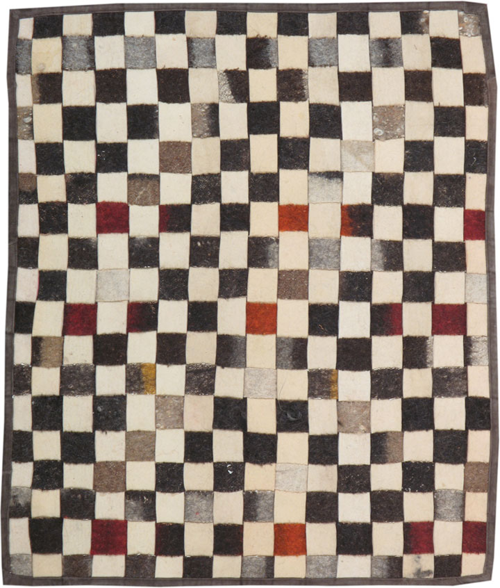 Vintage Turkish Felt Rug, No.16408 - Gss
