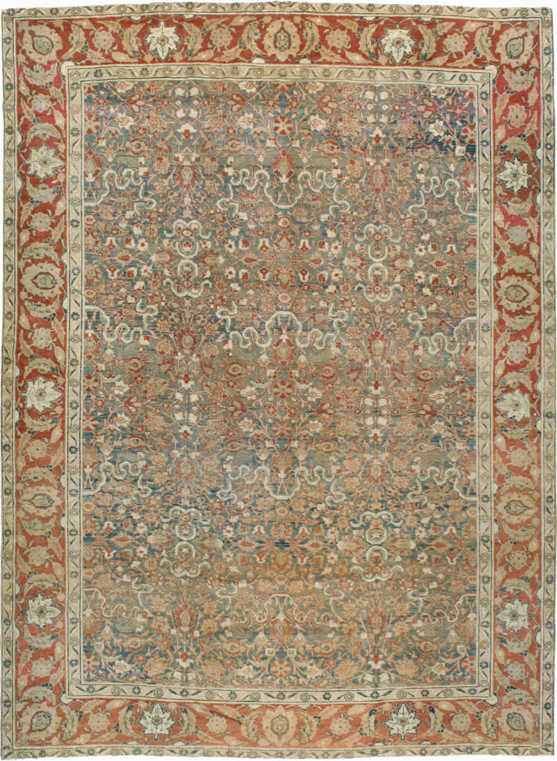 Antique Persian Tabriz Carpet, No.16421 - Gss