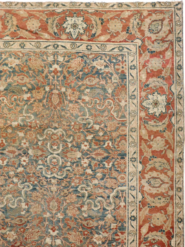 Antique Persian Tabriz Carpet, No.16421 - Gss