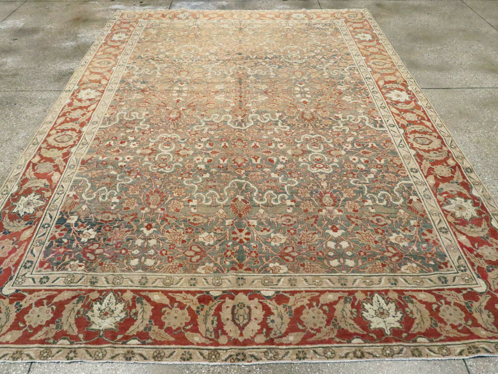 Antique Persian Tabriz Carpet, No.16421 - Gss