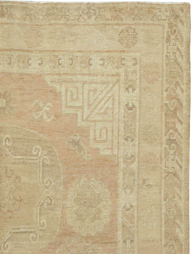 Vintage East Turkestan Khotan Rug, No.16438 - Gss