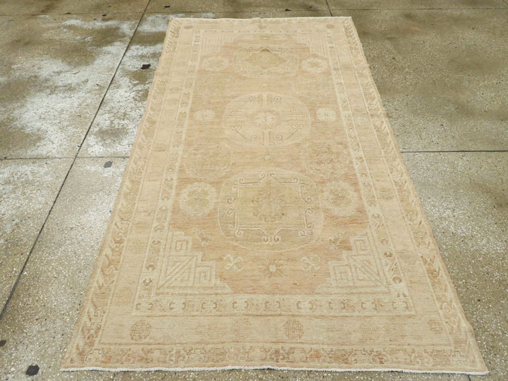 Vintage East Turkestan Khotan Rug, No.16438 - Gss