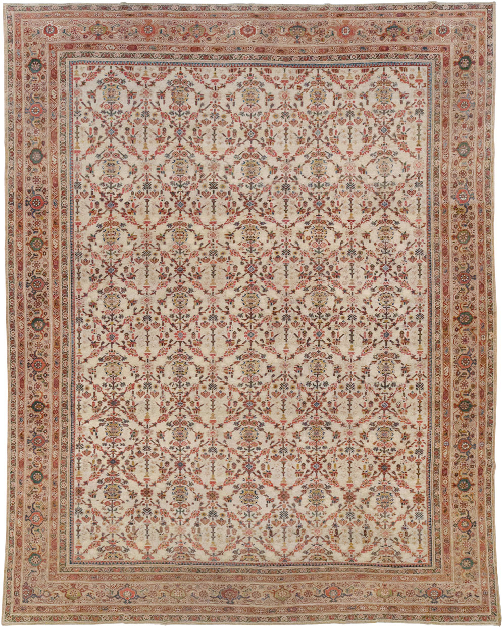 Antique Persian Mahal Large Carpet, No.16447 - Gss