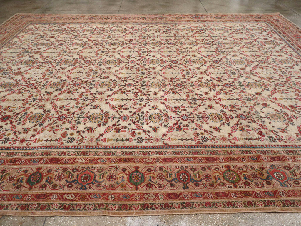 Antique Persian Mahal Large Carpet, No.16447 - Gss