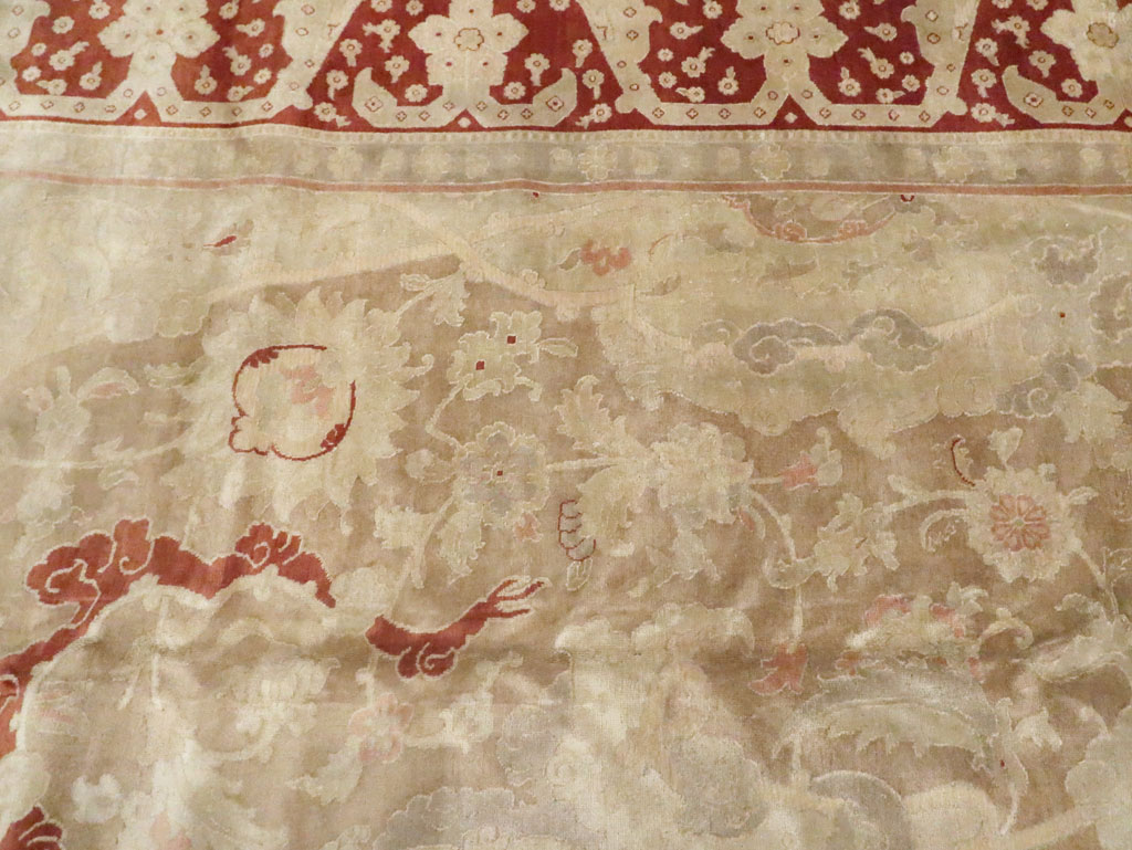 Antique Persian Tabriz Carpet, No.16452 - Gss