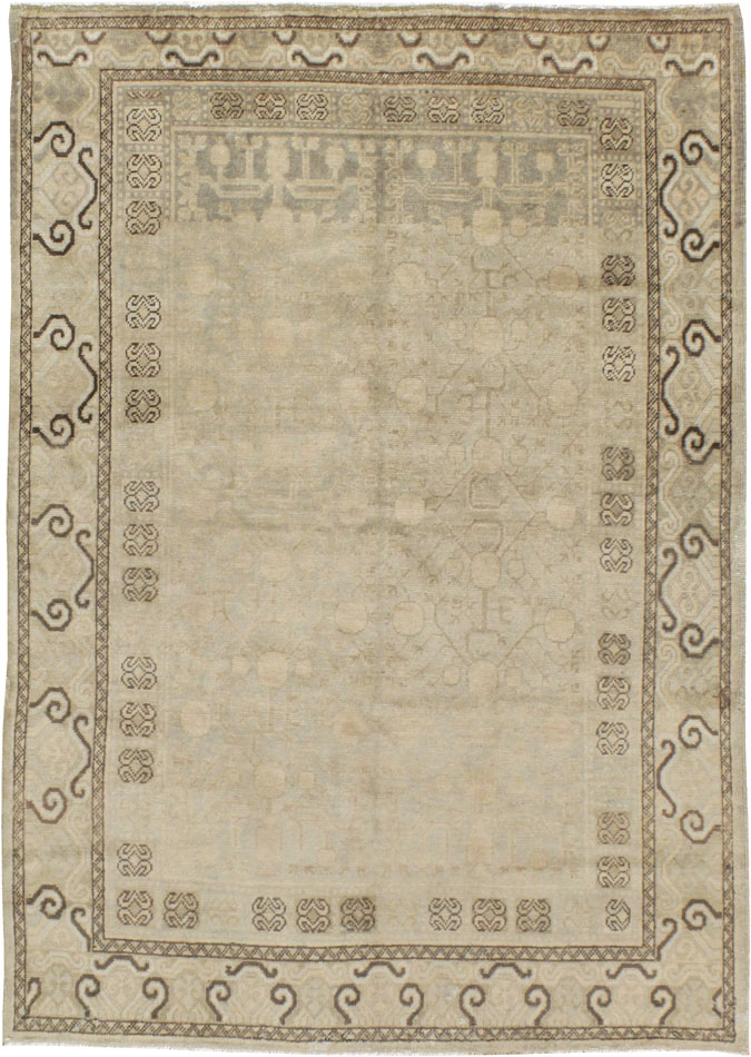 Antique East Turkestan Khotan Rug, No.16471 - Gss