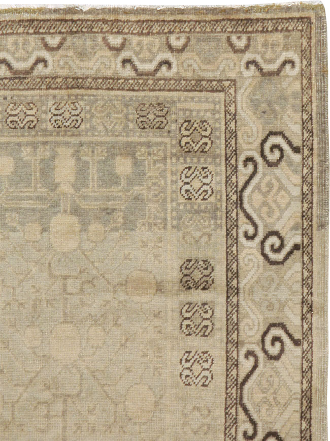 Antique East Turkestan Khotan Rug, No.16471 - Gss