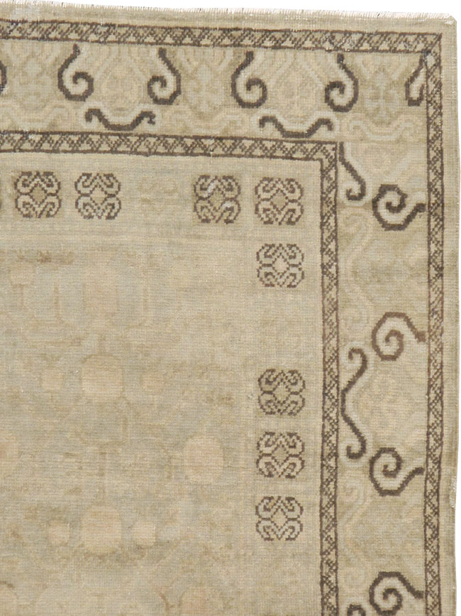 Antique East Turkestan Khotan Rug, No.16471 - Gss