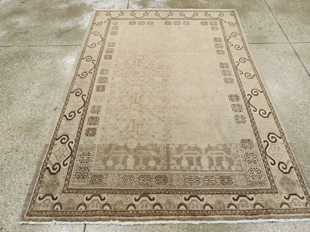 Antique East Turkestan Khotan Rug, No.16471 - Gss