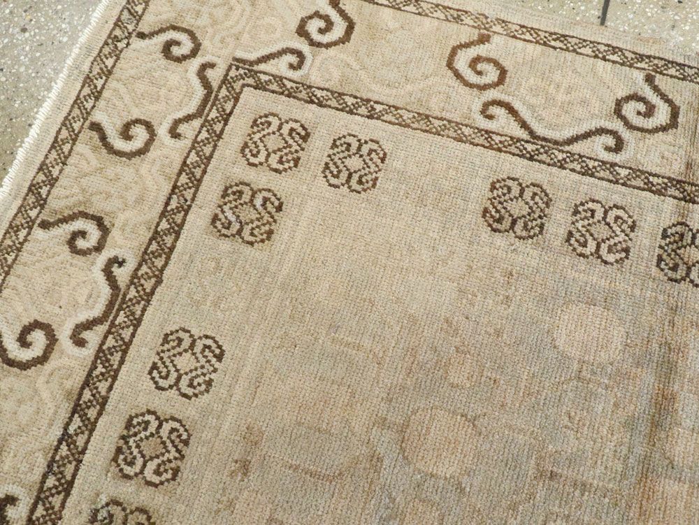 Antique East Turkestan Khotan Rug, No.16471 - Gss