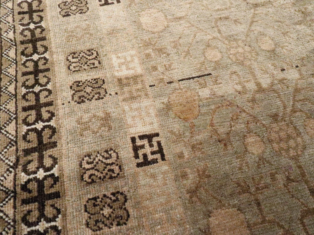 Vintage East Turkestan Khotan Rug, No.16473 - Gss