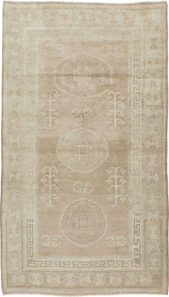 Vintage East Turkestan Khotan Rug, No.16480 - Gss