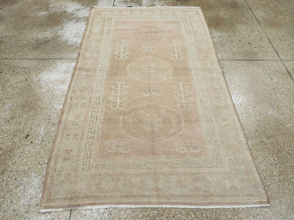 Vintage East Turkestan Khotan Rug, No.16480 - Gss