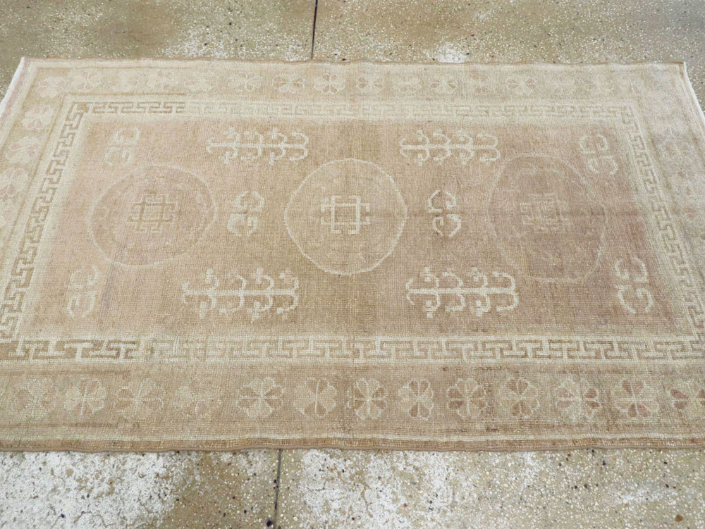 Vintage East Turkestan Khotan Rug, No.16480 - Gss