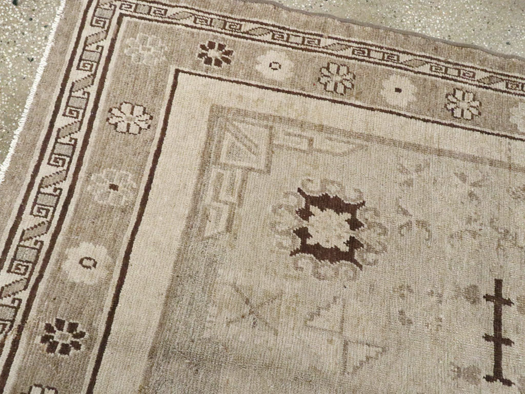 Vintage East Turkestan Khotan Rug, No.16482 - Gss