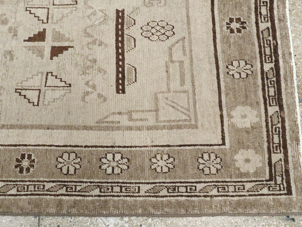 Vintage East Turkestan Khotan Rug, No.16482 - Gss