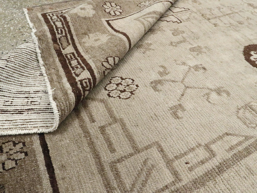 Vintage East Turkestan Khotan Rug, No.16482 - Gss