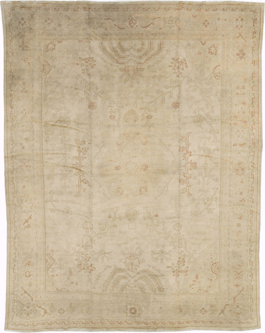 Antique Turkish Oushak Carpet, No.16494 - Gss