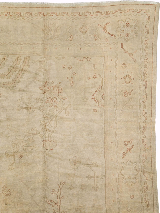Antique Turkish Oushak Carpet, No.16494 - Gss
