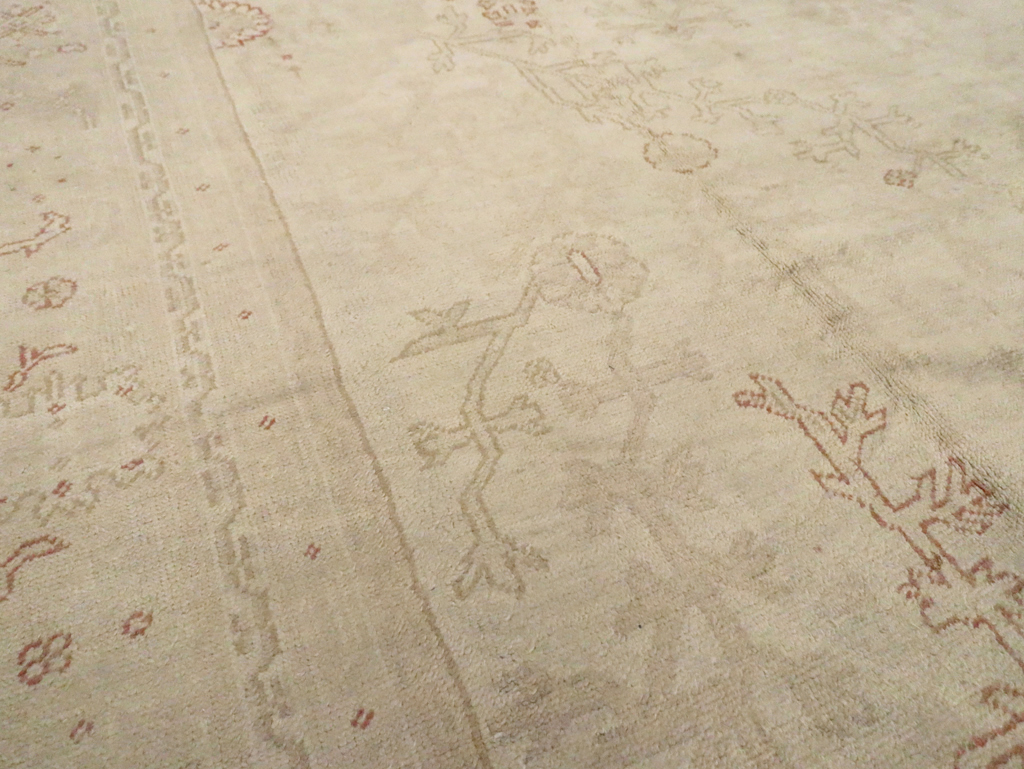 Antique Turkish Oushak Carpet, No.16494 - Gss