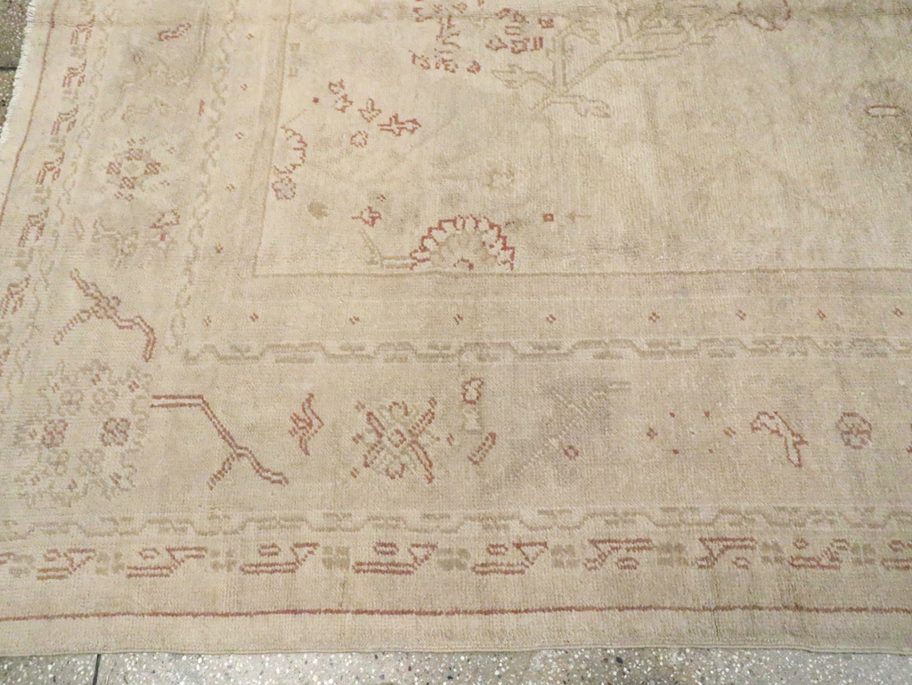 Antique Turkish Oushak Carpet, No.16494 - Gss