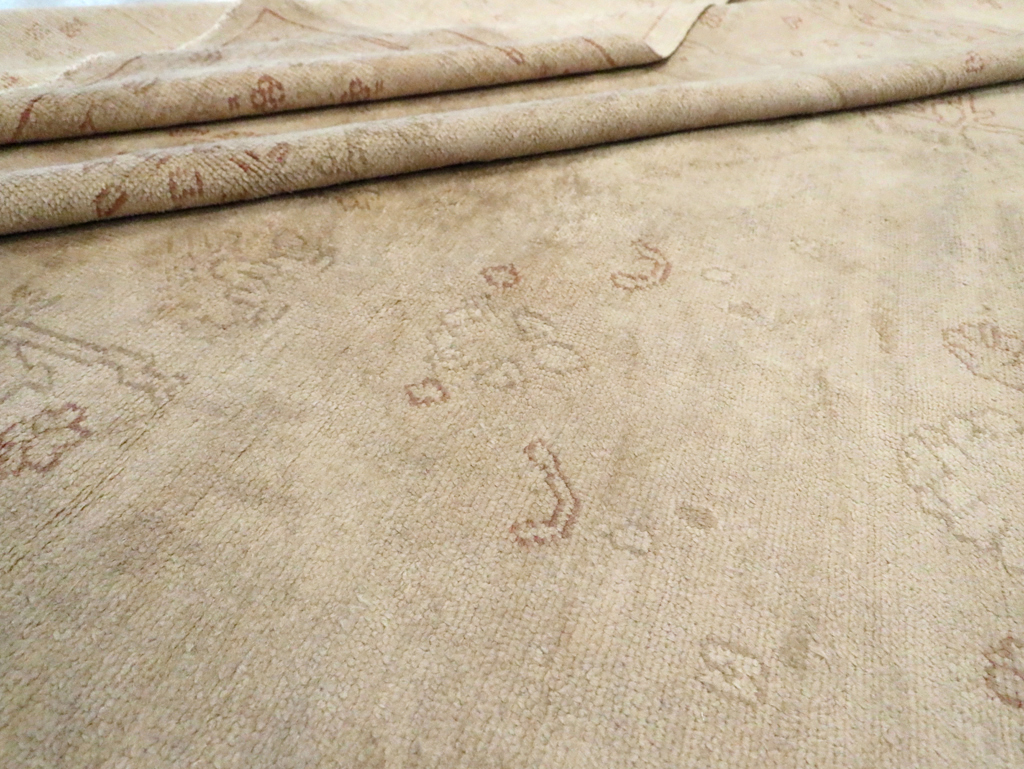 Antique Turkish Oushak Carpet, No.16494 - Gss