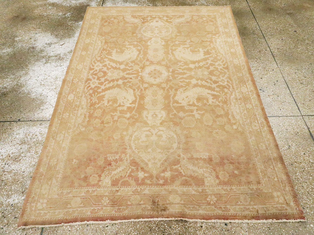 Antique Indian Agra Rug, No.16502 - Gss