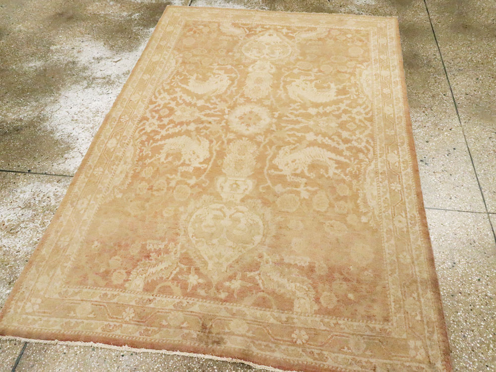 Antique Indian Agra Rug, No.16502 - Gss