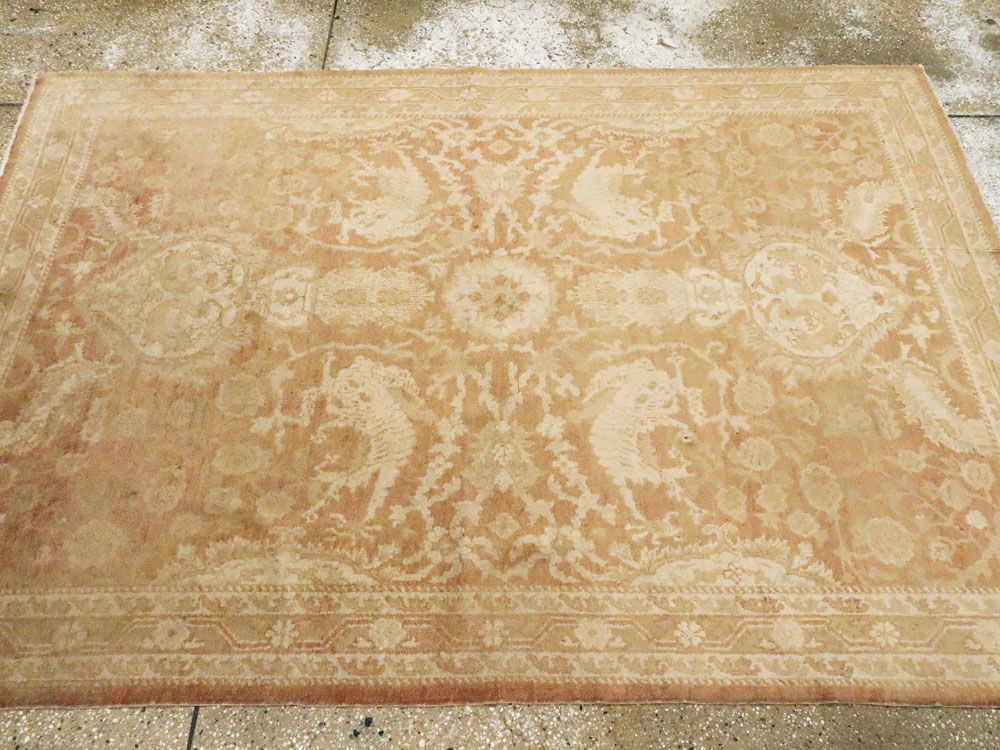 Antique Indian Agra Rug, No.16502 - Gss