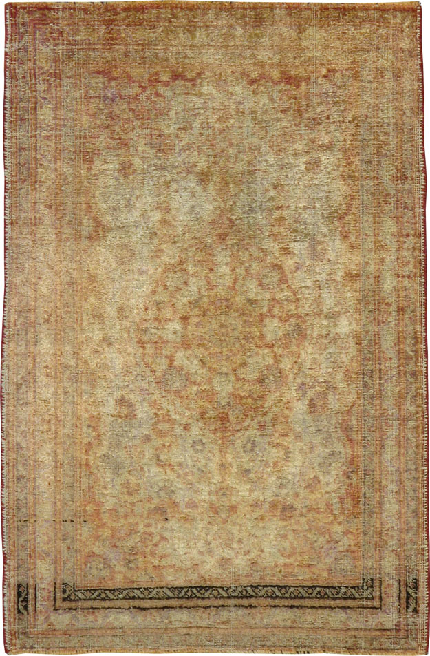 Antique Persian Tabriz Silk Rug, No.16513 - Gss