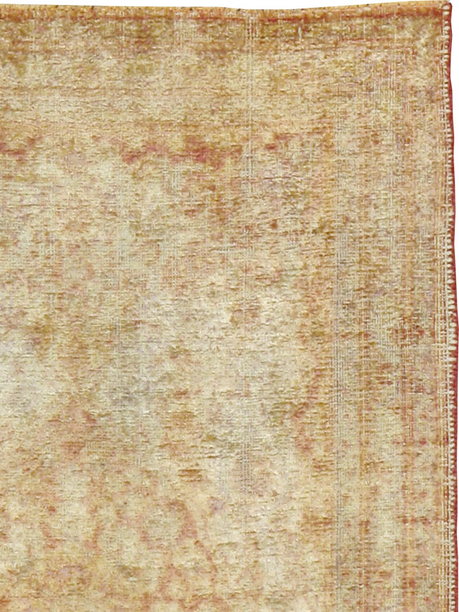 Antique Persian Tabriz Silk Rug, No.16513 - Gss