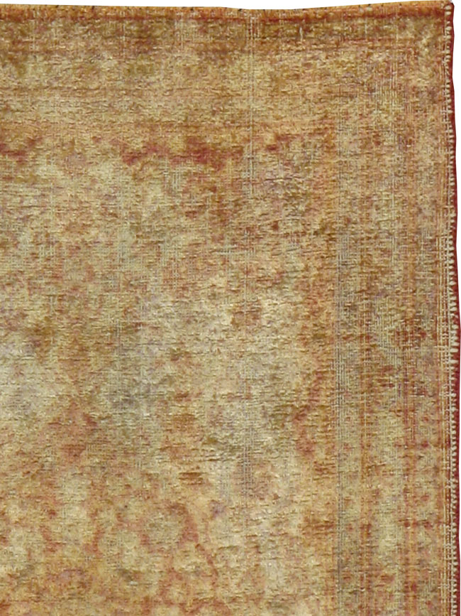 Antique Persian Tabriz Silk Rug, No.16513 - Gss